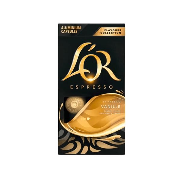 Café em Cápsulas Espresso L'OR Sabor Vanille Contém 10 Unidades