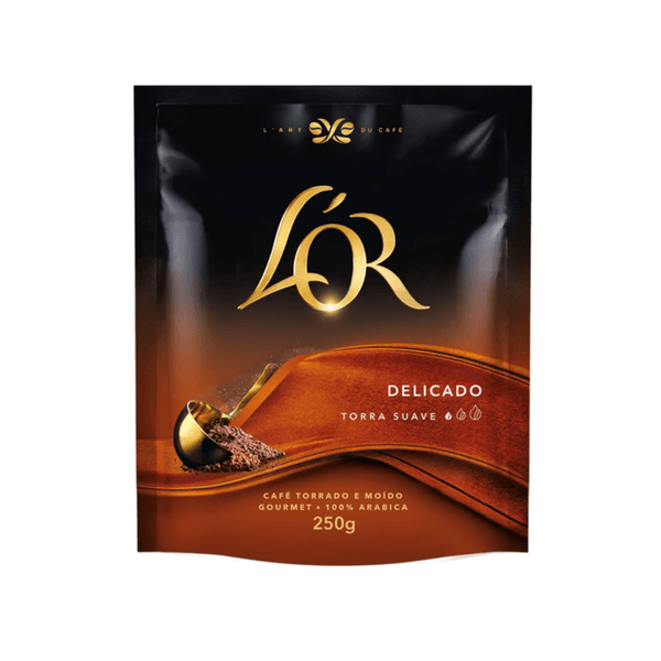 Café Torrado e Moído Gourmet L'or Delicado Suave Embalagem 250g