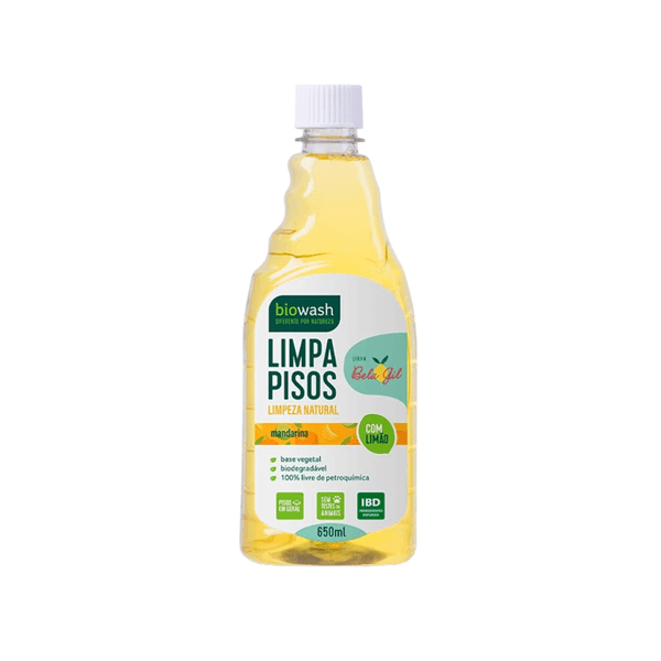 Limpa Pisos Natural BioWash Mandarina com Limão Embalagem 650ml