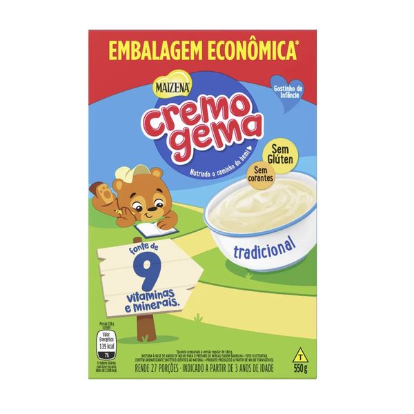 Mingau Cremogema Maizena Tradicional caixa 550g