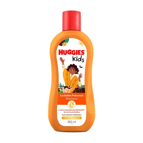 Shampoo Infantil HUGGIES Encanto Cachinhos Poderosos Frasco 360ml