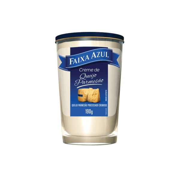 Creme de Queijo Parmesão Processado Faixa Azul Cremoso Frasco 190g