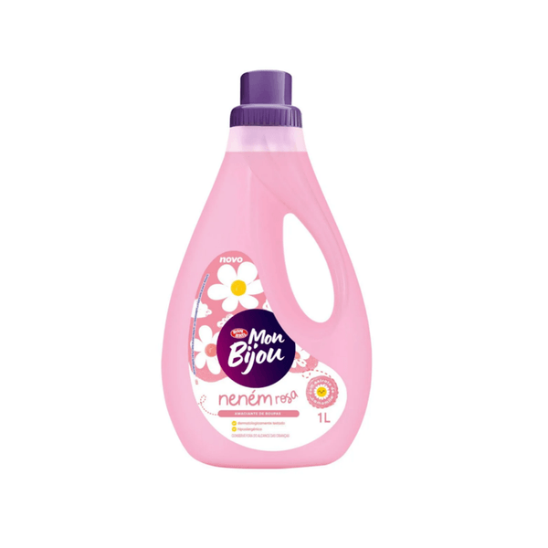 Amaciante Mon Bijou Neném Rosa Garrafa 1L