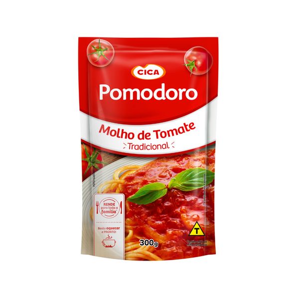 Molho de Tomate POMODORO Tradicional sachê 300g