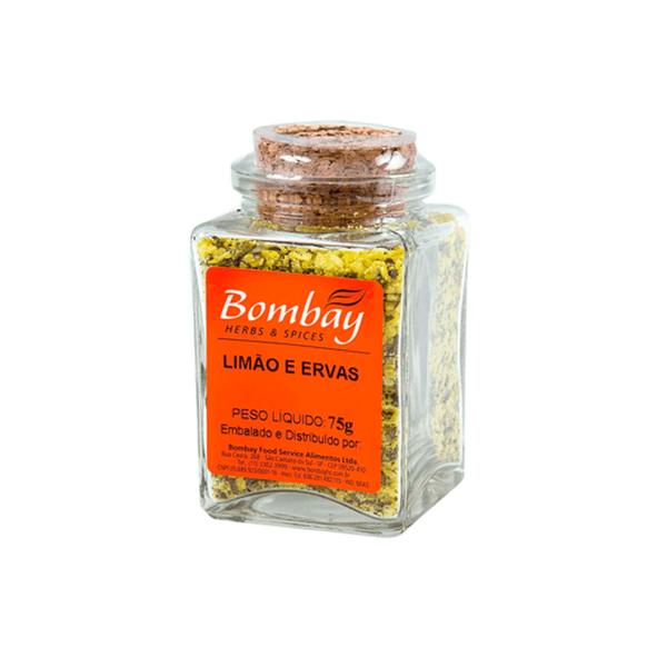 Tempero Limão e Ervas Bombay Frasco 100g