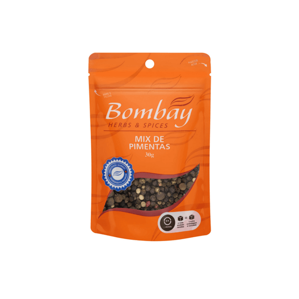 Tempero Mix de Pimentas Bombay Embalagem 30g