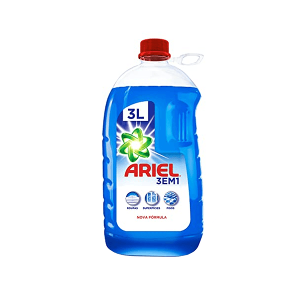 Sabão Liquido Ariel Multiuso 3 em 1 Garrafa 3L