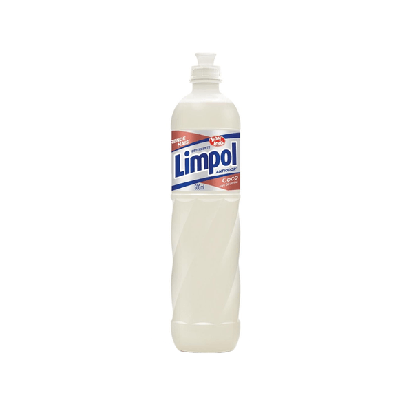 Detergente Lava Louça Limpol  Coco Embalagem 500ml