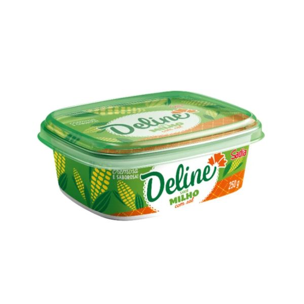 Margarina DELINE sabor Milho Cremosa com Sal Pote 250g