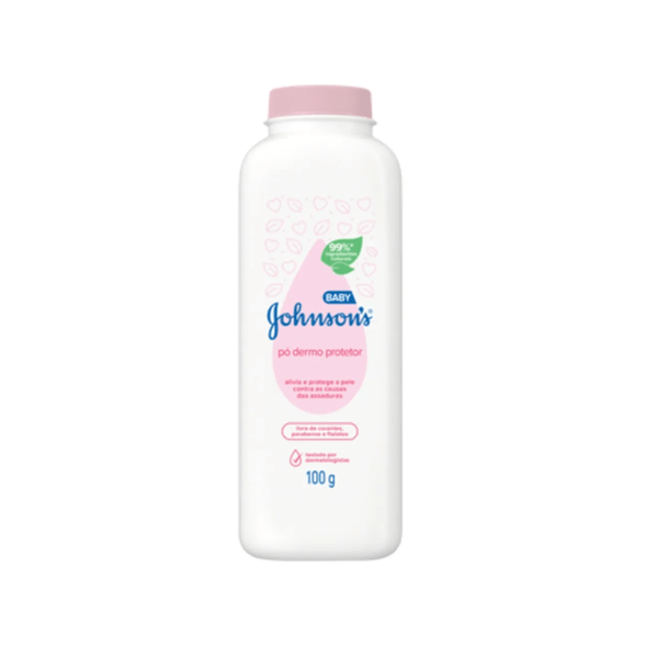 Talco em Pó Johnson's Baby Dermo Protetor Original Embalagem 100g