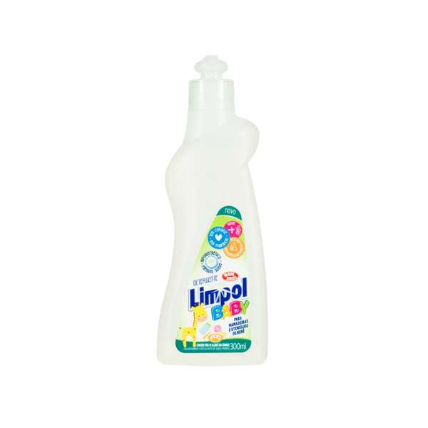 Detergente Líquido Lava Louças Limpol Baby Embalagem 300ml