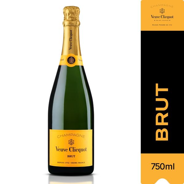 Espumante Brut Francês VEUVE CLICQUOT Garrafa 750ml