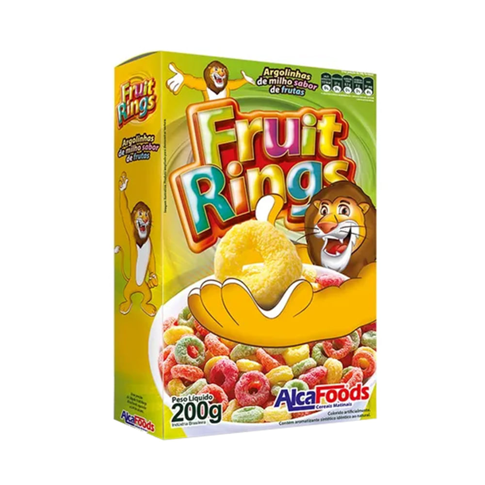 Cereal Matinal ALCAFOODS Fruit Rings Caixa 200g
