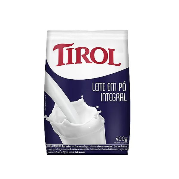 Leite em Pó Integral Tirol Pacote 400g