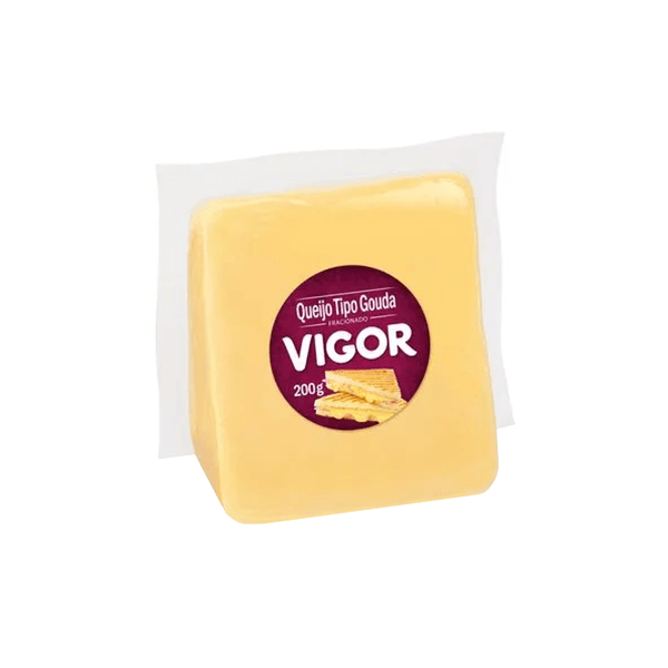 Queijo Tipo Gouda VIGOR Fracionado Embalagem 200g