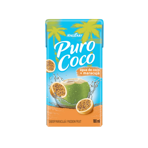 Água de Coco Puro Coco + Maracujá Caixinha 180g