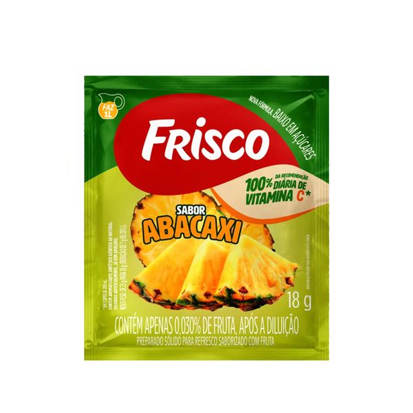 Refresco em Pó FRISCO Abacaxi Pacote 18g