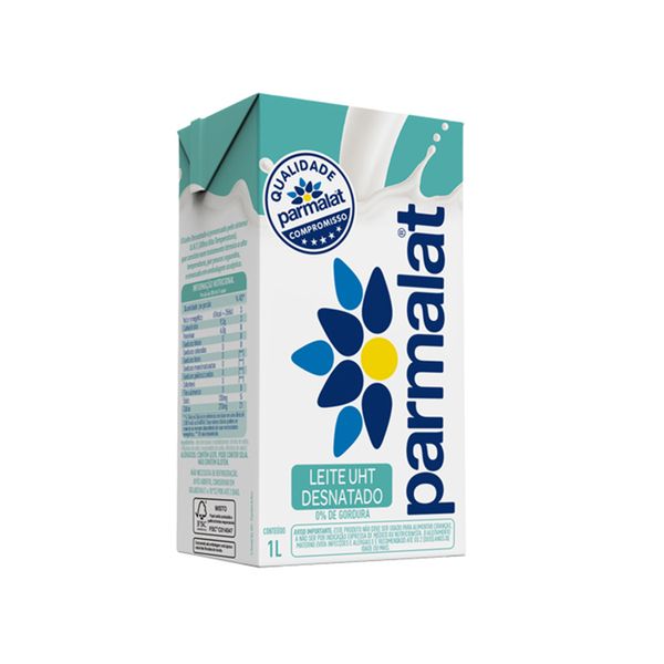 Leite Líquido UHT PARMALAT Desnatado Caixa 1L