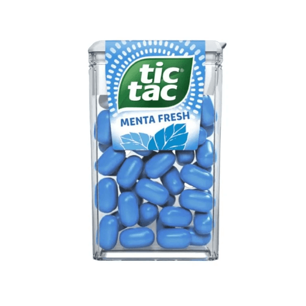 Pastilha Tic Tac Sabor Menta Fresh Embalagem 14,5g