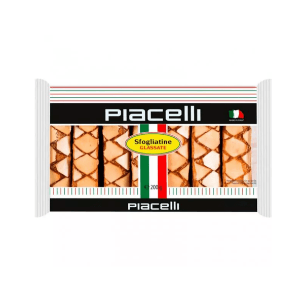 Biscoito Piacelli Sfogliatine Glassate Embalagem 200g