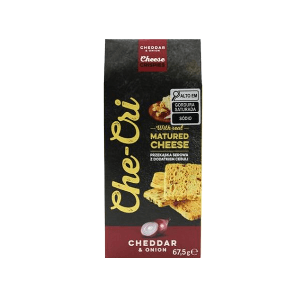 Biscoito Salgadinho Che - Cri Cheddar & Cebola Embalagem 67,5g