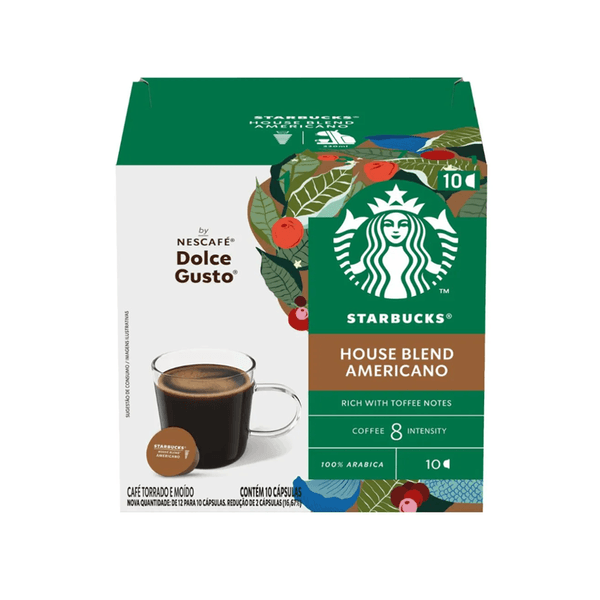 Café em Cápsula Torrado e Moído Starbucks House Blend Americano Contém 10 Unidades Caixa 85g