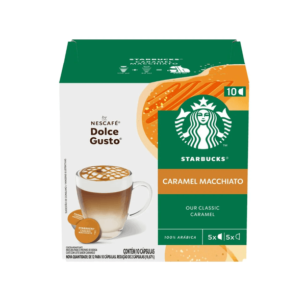 Café em Cápsula Starbucks Caramel Macchiato Contém 10 Unidades Caixa 106,5g