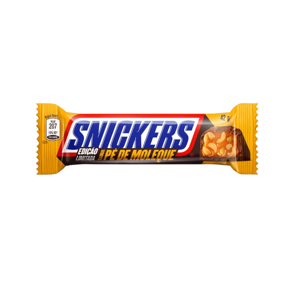 Chocolate Snickers Pé de Moleque Embalagem 42g