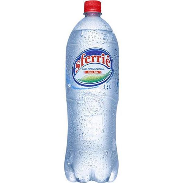 Água Mineral SFERRIE Com Gás Pet 1,5L