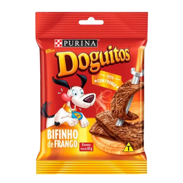 Ração Bifinho Frango Doguitos Purina Pacote 65g