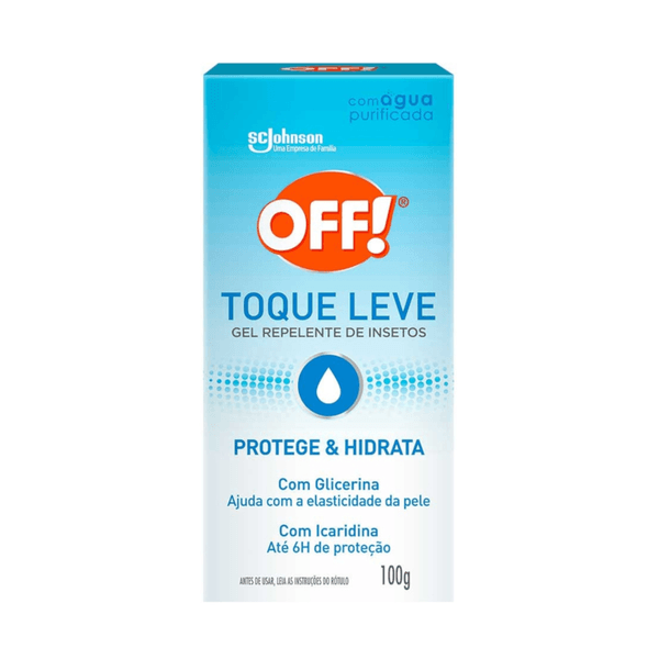 Repelente Gel OFF! Toque Leve Água Purificada Frasco 100g