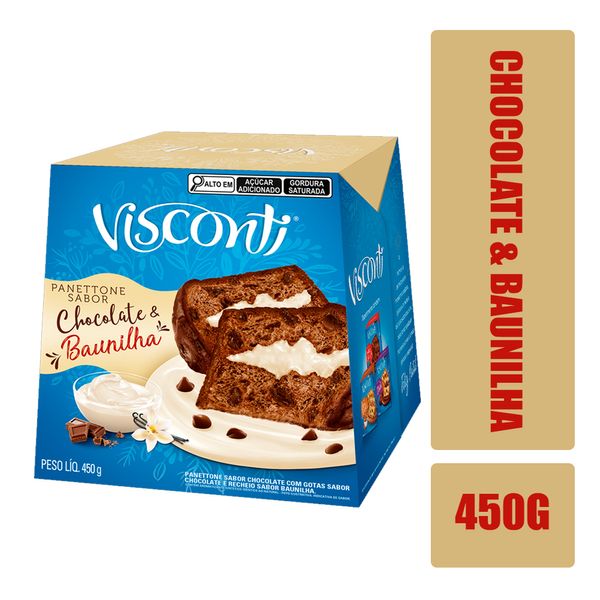 Panettone VISCONTI Chocolate & Baunilha Caixa 450g