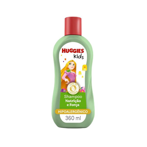 Shampoo Kids Enrolados HUGGIES Nutrição e Força Hipoarlegênico 360ml