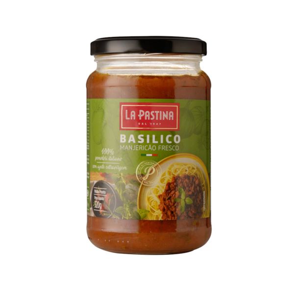 Molho La Pastila Basilico Manjericão Frasco 320g