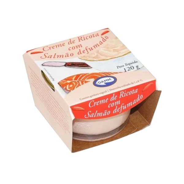 Creme de Ricota Damm Salmão Defumado Pote 120g