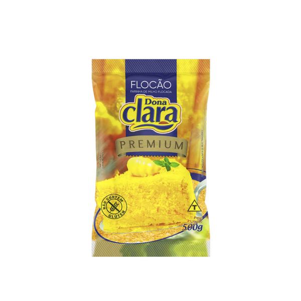 Farinha de Milho Flocão DONA CLARA Pacote 500g