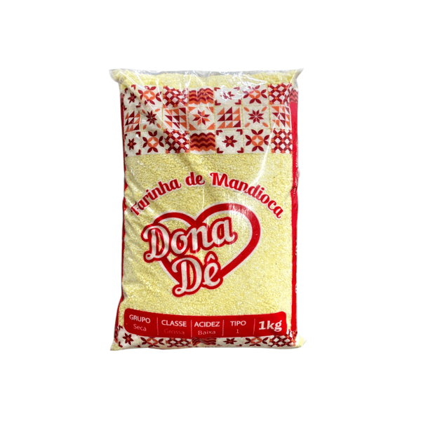 Farinha de Mandioca Branca DONA DÊ Tipo 1 Pacote 1kg