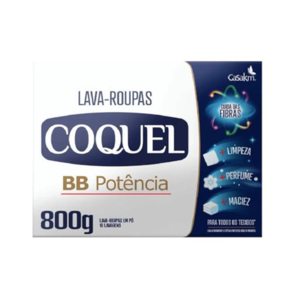 Detergente em Pó Coquel BB Potência Caixa 800g