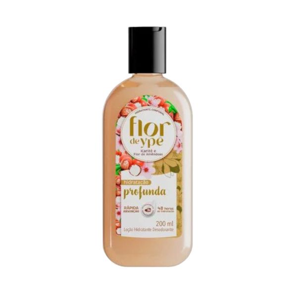 Hidratante Corporal Flor de Ypê Karité e Flor de Amêndoas Embalagem 200ml