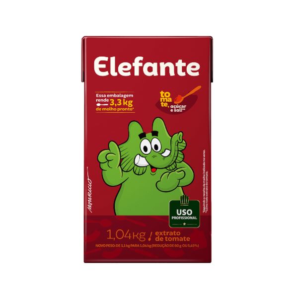 Extrato de Tomate ELEFANTE Caixa 1,04kg