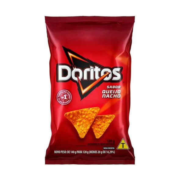 Salgadinho Doritos Sabor Queijo Nacho Embalagem 120g