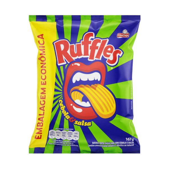 Batata Ruffles Elma Chips Ondulada Sabor Original Embalagem 167g