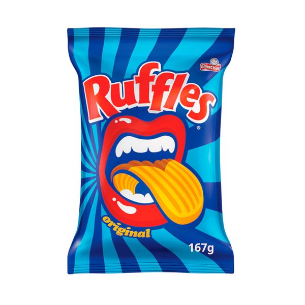 Batata Ruffles Elma Chips Sabor Original com Sal Embalagem 167g