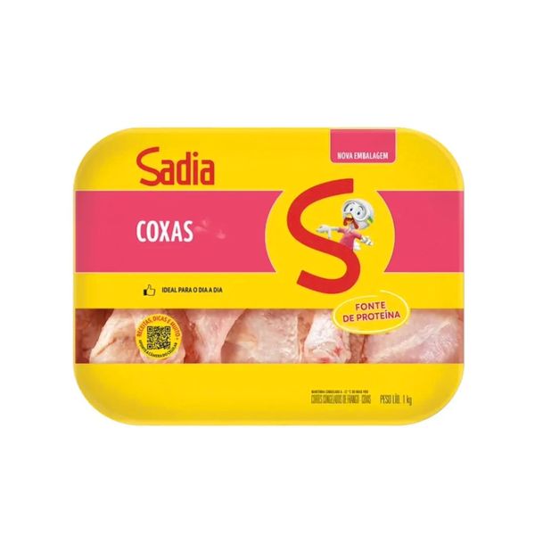 Coxa de Frango Congelada SADIA Bandeja 1kg