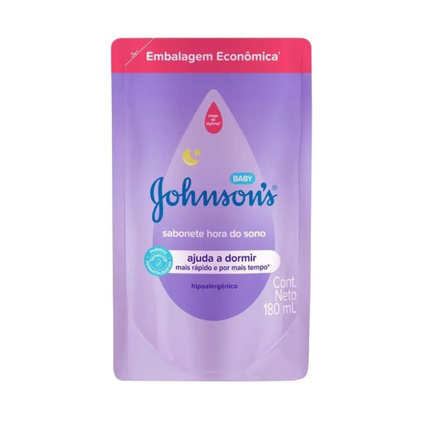 Sabonete Líquido Infantil Johnson's Baby Hora do Sono Embalagem 180ml