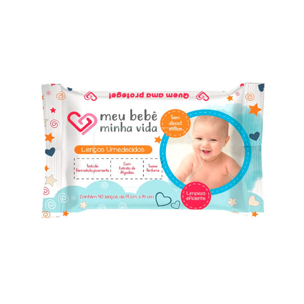 Lenço Umidecido Meu Bebê Minha Vida Suave Perfume 40un