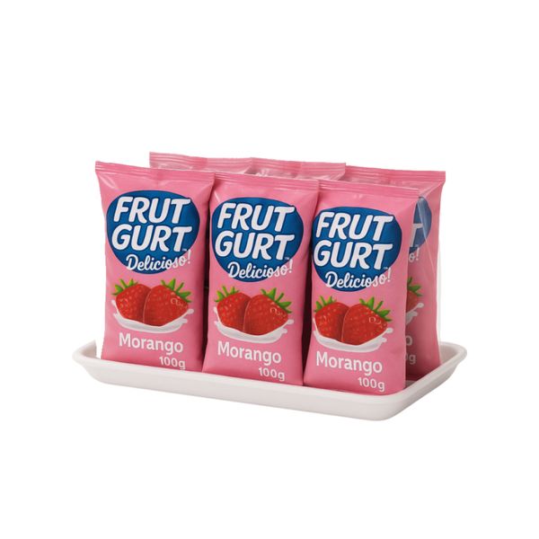 Iogurte FRUTGURT Sortidos Morango Sachê 600g