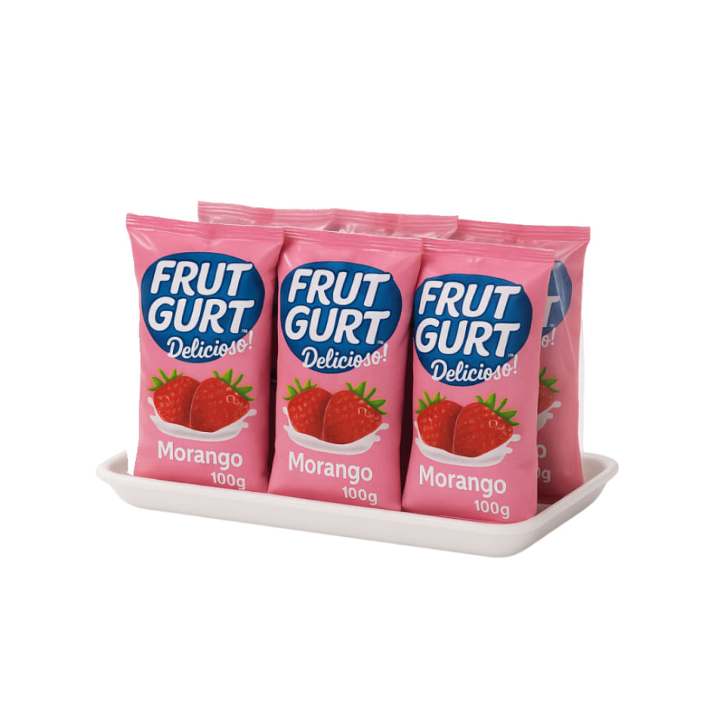 Iogurte FRUTGURT Sortidos Morango Sachê 600g