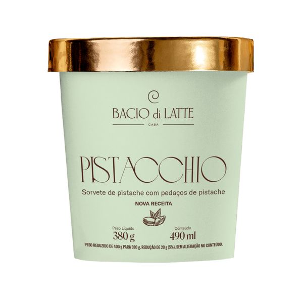 Sorvete Bacio Di Latte Pistacchio Pote 380g