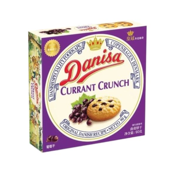 Biscoitos Cookies Amanteigado Danisa com Uva Passa Embalagem 90g